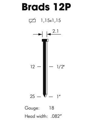sztyft 12P/16 (2.000szt)