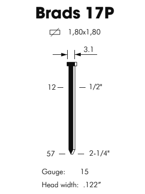 sztyft 17P/20 (2.350szt)