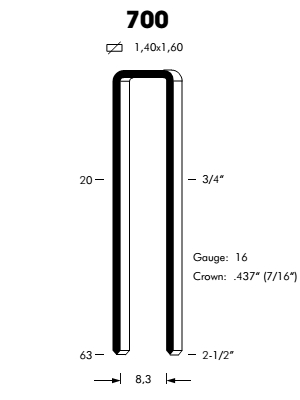 zszywka 700/50 (10.000 szt)