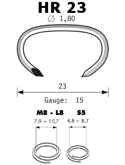 zszywka OMER HR23 hog_ring_clips