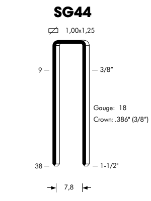 Zszywka OMER SG44