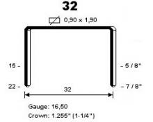 staple 32